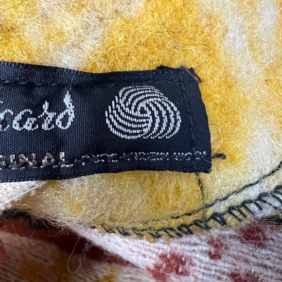 Vintage 100% Wool Fair Isle Nordic Scandinavian Bomber Jacket Sweater Light Coat - Picture 5 of 7